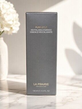 La Prairie Pure Gold Revitalising Essence 130mL / 4.4 oz – NEW WITH BOX – $530